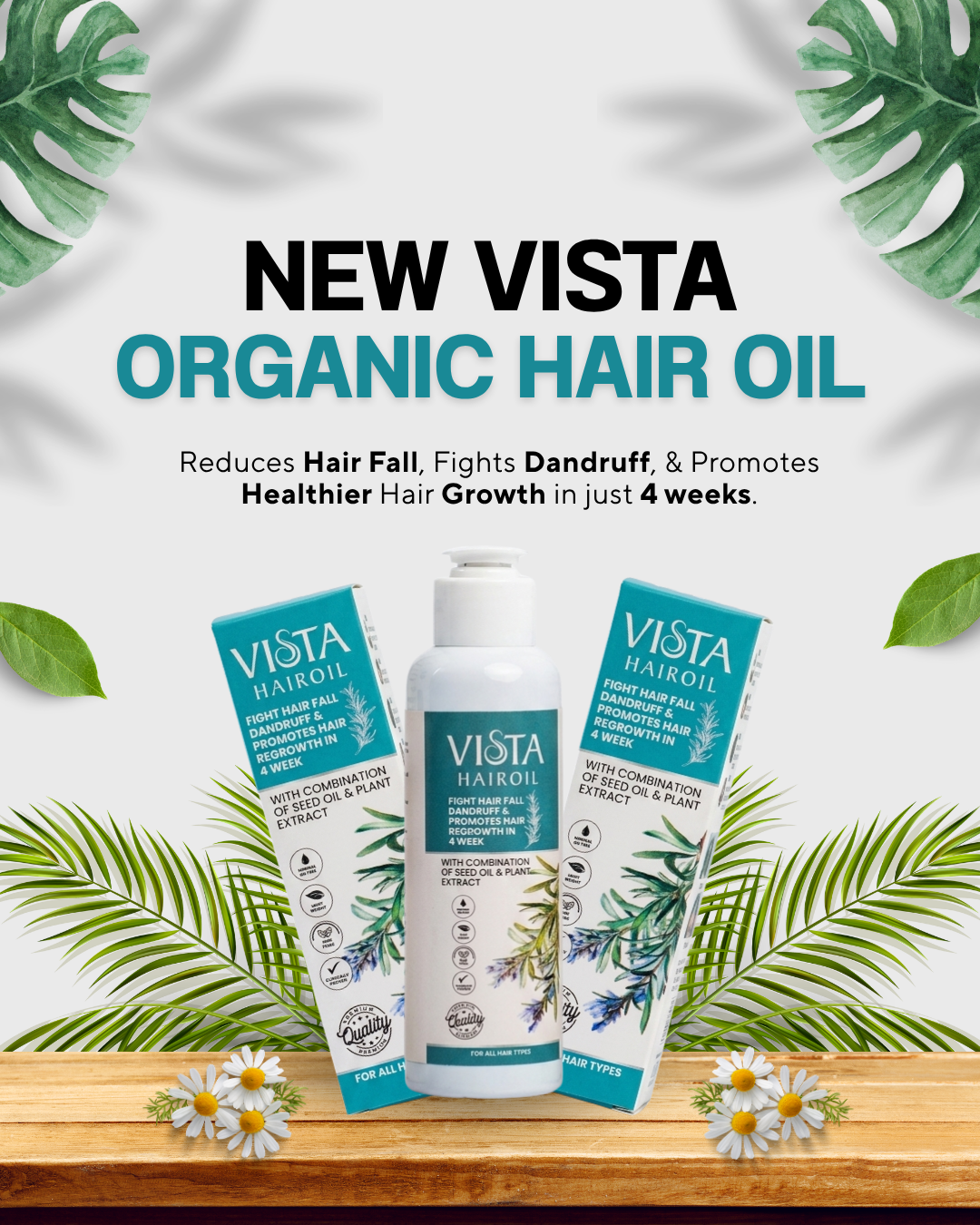 Stop Hair Fall & Dandruff in 4 Weeks